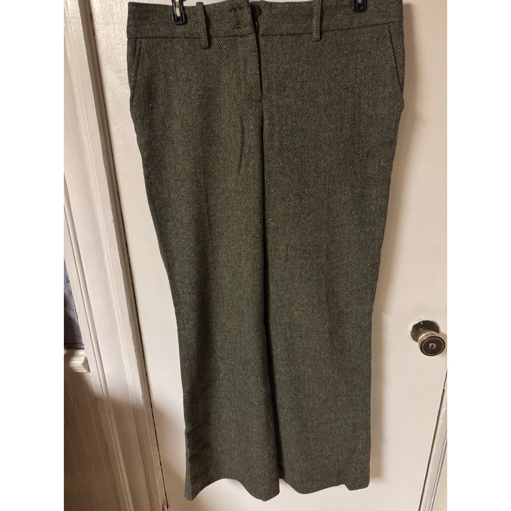 The Limited Green Tweed Lined Women's Dress Pants Size 8 Boot‎ Cut